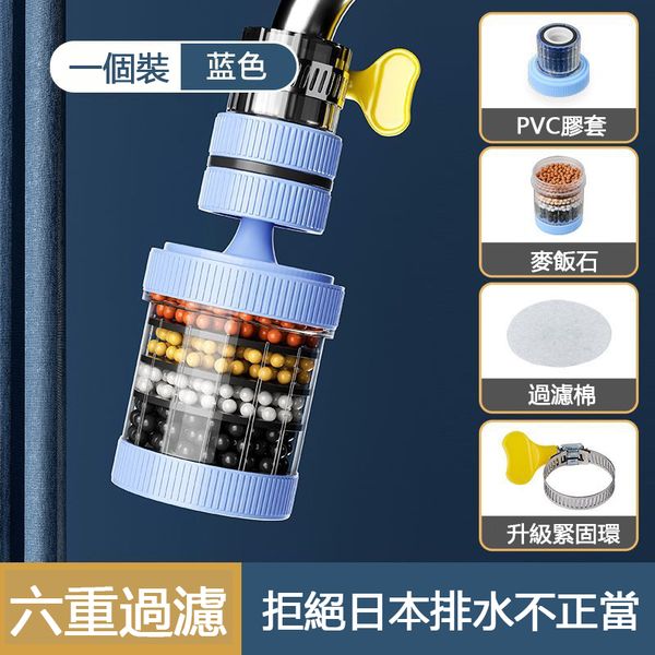 【抵制日本核輻射，拒絕污染海洋】新款水龍頭過濾器，輕鬆淨化水質，6層防護過濾，加固不漏水！公益出售，超低價特惠！