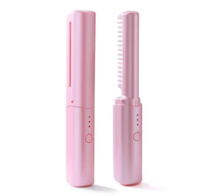 【日本爆款】便攜式無線直髮梳