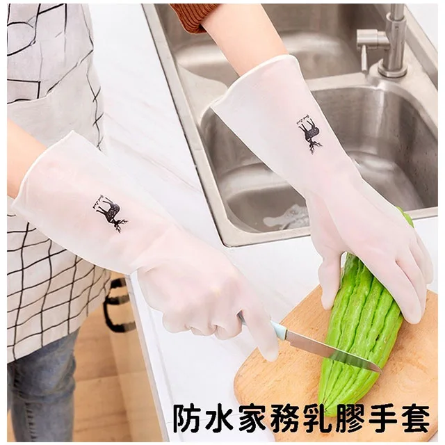 【源自北歐 日本製造】北歐風聖誕小鹿 環保親膚乳膠萬用清潔手套 買一(3雙)送一(3雙) 限時下殺 套均NT$245 +【贈送】韓式竹纖維清潔布一塊