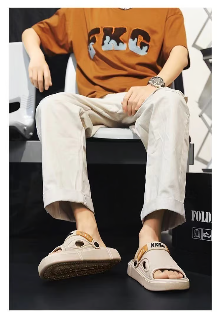 【加厚防滑涼拖鞋】防滑防刮，耐磨鞋底久穿不壞，透氣不悶熱，防滑大底，行走更安心！